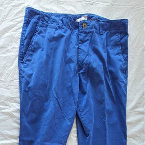 JCP Men's Chinos 5 Pocket Blue Twill Size 36x30 Straight Leg